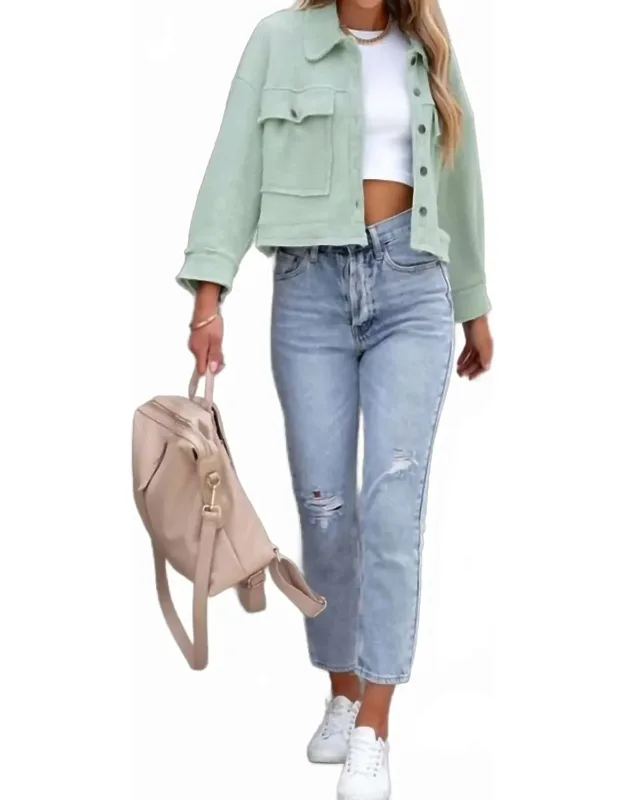 Waffle Crop Jacket