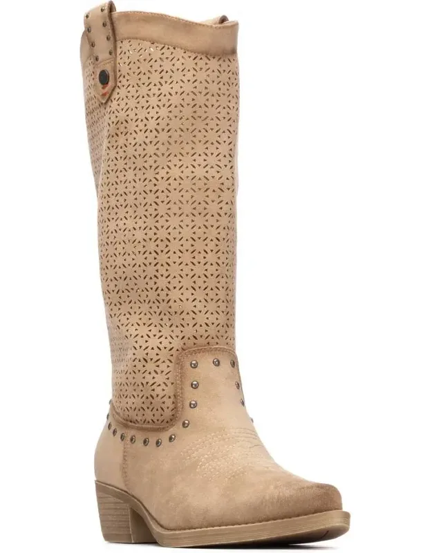 Refresh Collection Block Heel Suede Boots