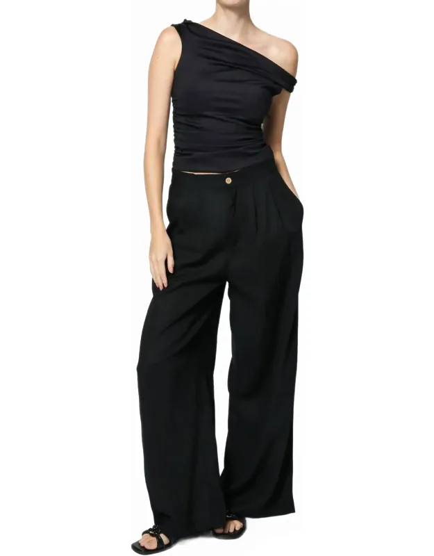 Linen Blend Trousers