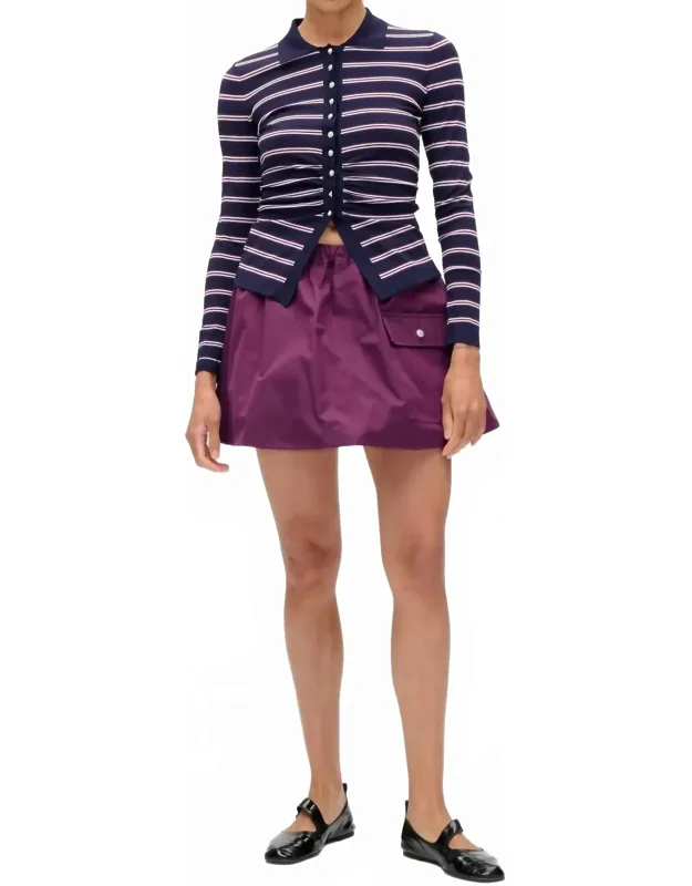 Camiline Stripe Cardigan