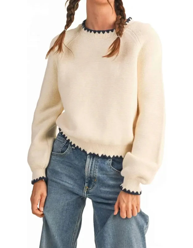 Blanket Stitch Sweater