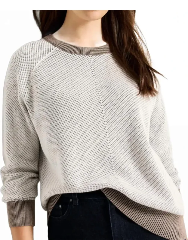 Textured Cotton Sweater