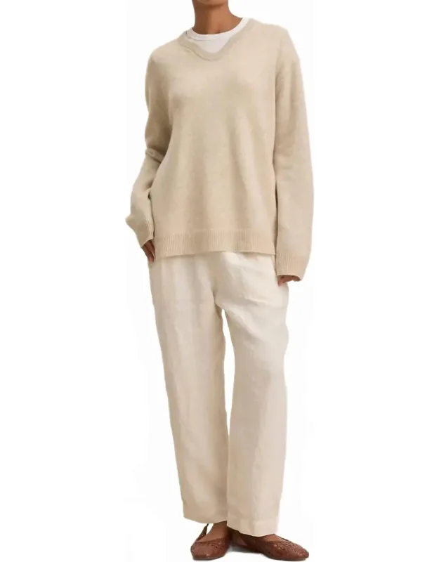 Heavy Linen Clee Pants