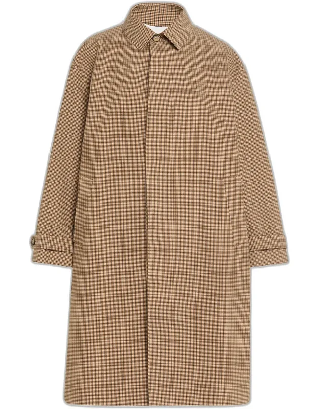 Quinn Houndstooth Driving Coat