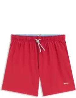 Quick-dry Swim Shorts With Logo Detail