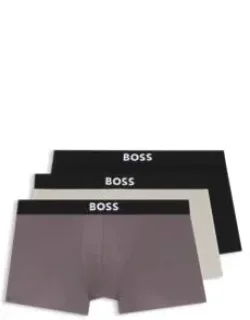 Three-pack Of Stretch-cotton Trunks