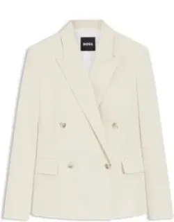 Regular-fit Blazer In Stretch Cotton