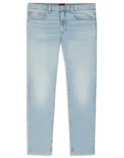 Extra-slim-fit Jeans In Bright-blue Stretch Denim