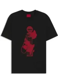 Rose-artwork T-shirt In Cotton Jersey