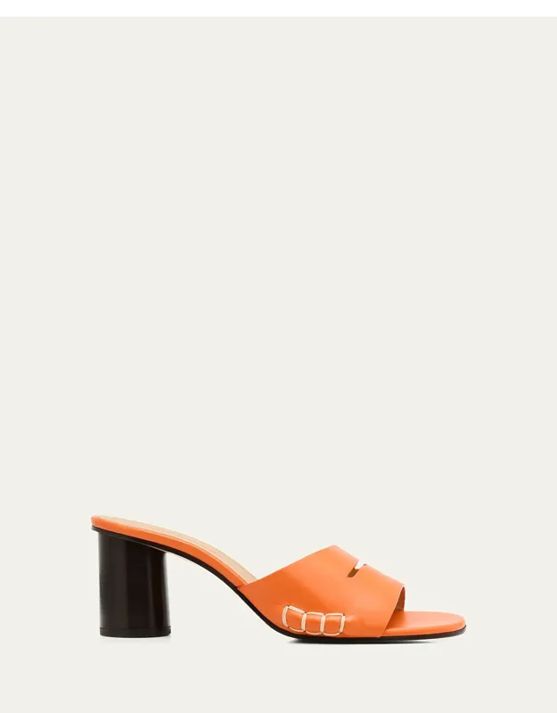 Leather Loafer-inspired Mule Sandals