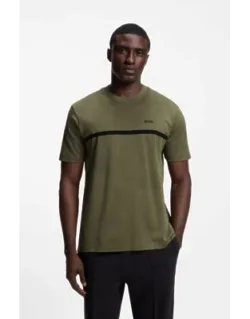 Cotton T-shirt With Logo And Stripe