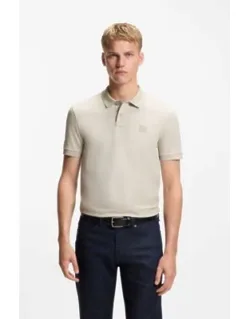 Stretch-cotton Slim-fit Polo Shirt With Logo Patch