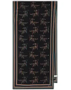 'le Peche Fish' 'signature Stripe' Silk Scarf