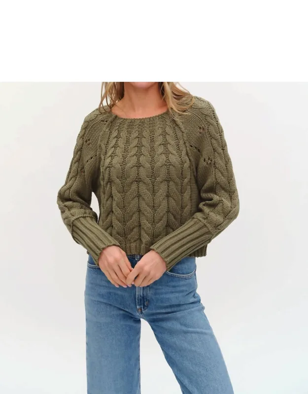 Cable Knit Long Sleeve Sweater