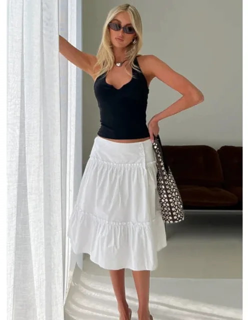 Cascades Low Rise Midi Skirt
