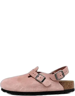 Tokio Suede Leather Clogs