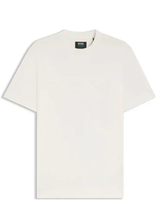 Mercerized Cotton T-shirt With Wing Detail