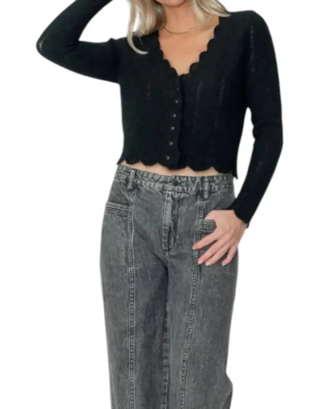 Amelie Scallop Cardigan