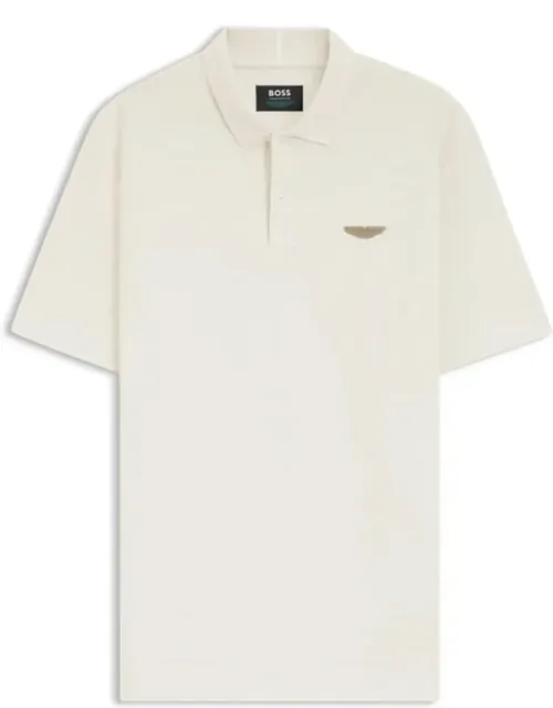 Aston Martin Polo Shirt In Cotton Jacquard