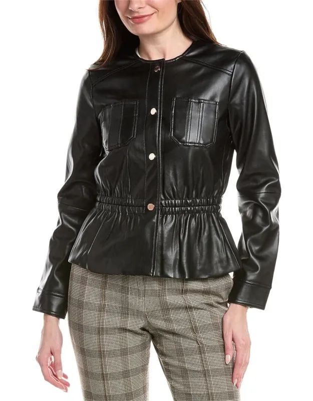 Elastic Detail Waist Jacket