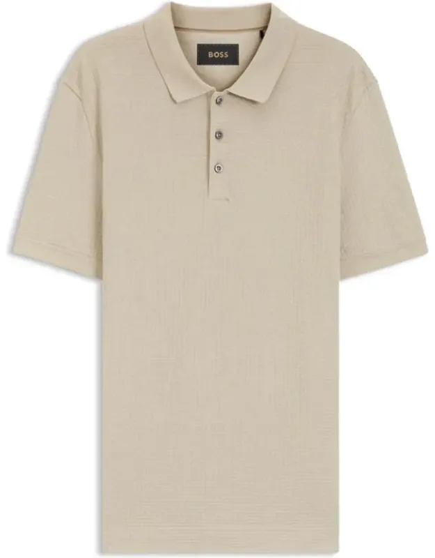 Basket-weave Polo Shirt