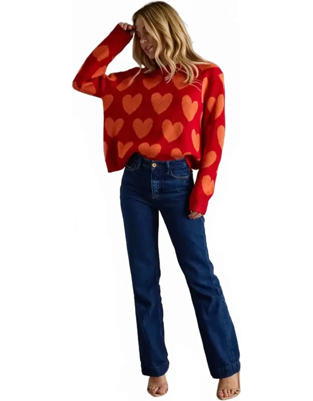 Heart Knit Sweater