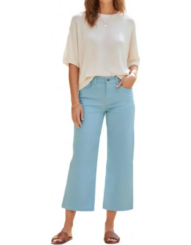 Wide Leg Crop Culotte Pants