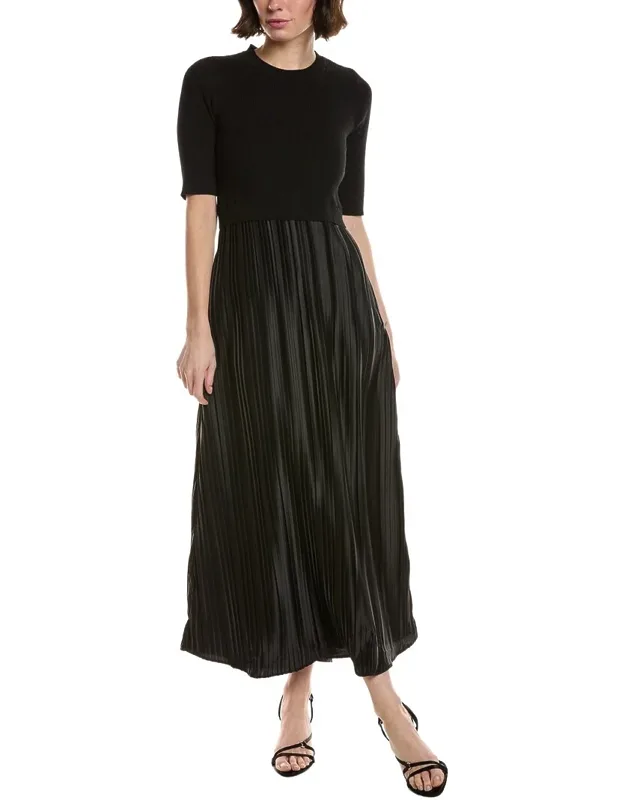 Pleated Midi Dress