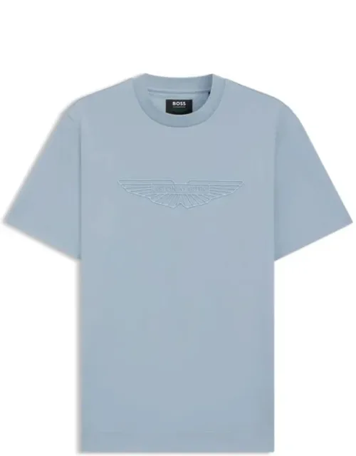 Mercerized Cotton T-shirt With Wing Detail