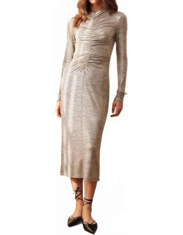 Ruched Midi Dress