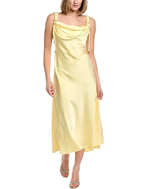 Pleated Midi Dress