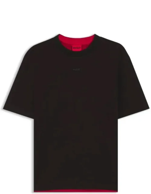 Embroidered-logo T-shirt