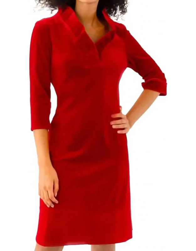 Ruffneck Mini Dress