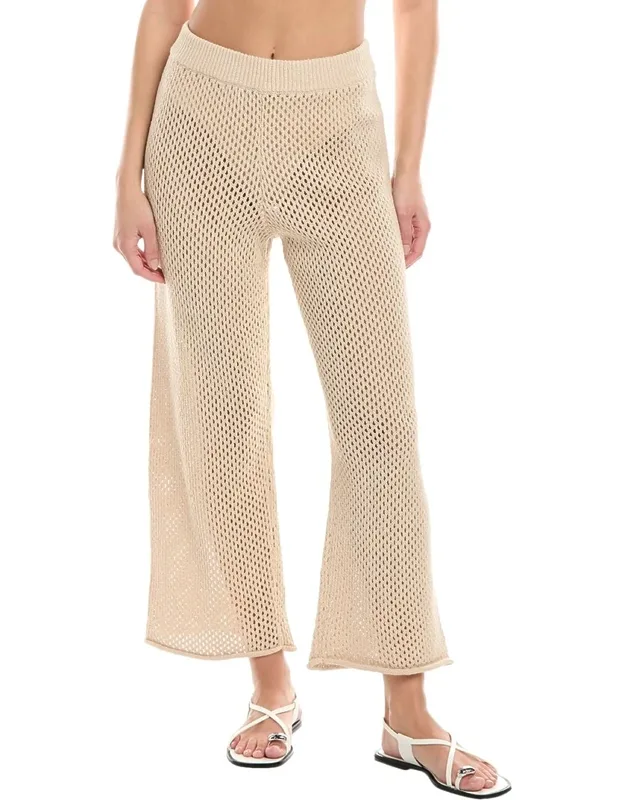 Crochet Knit Wide Leg Pants
