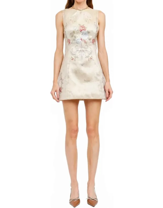 Jacquard Mini Dress