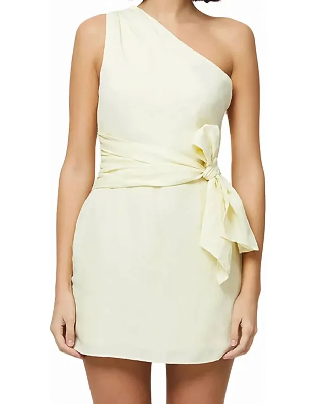 Linen Shoulder Tie Dress