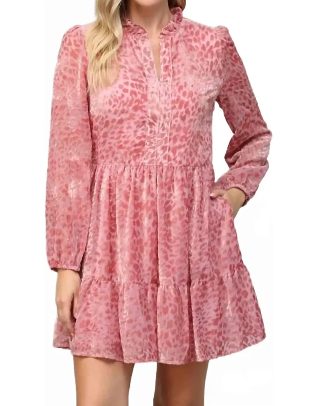 Cleo Burnout Leopard Dress