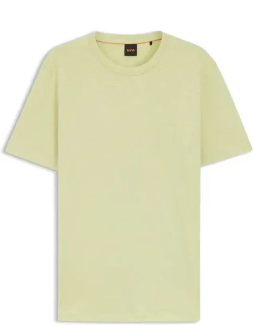 Slub-cotton T-shirt With Logo Detail