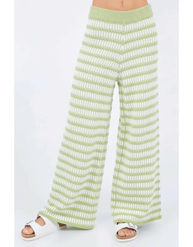 Stripe Knit Pants