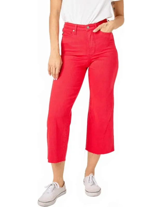 High Waist Cropped Jeans