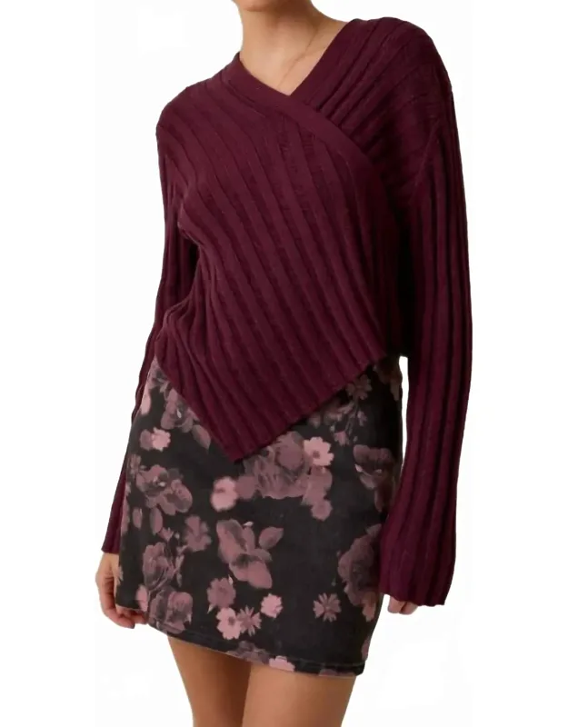 Twisted Sweater Top