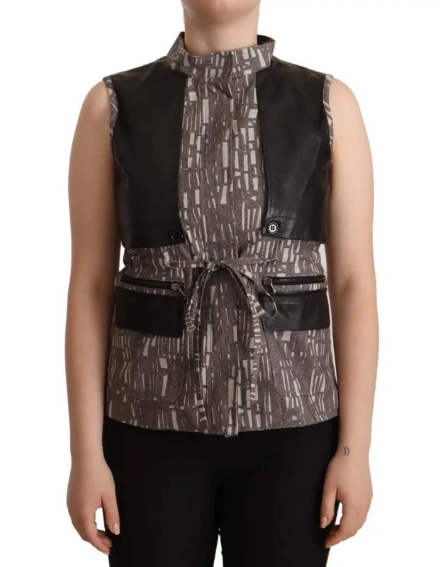 Leather Sleeveless Top