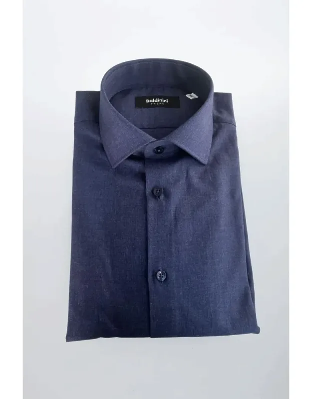 Baldinini Trend Cotton Shirt With Impeccable Craftsmanship And Sleek Slim Fit