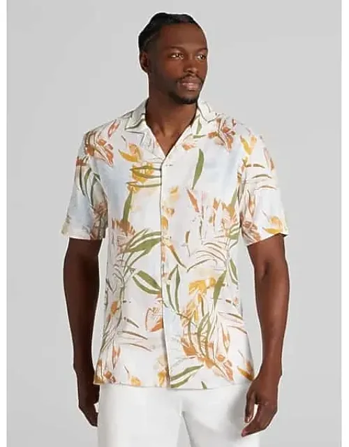 Modern Fit Rayon Short Sleeve Camp Shirt