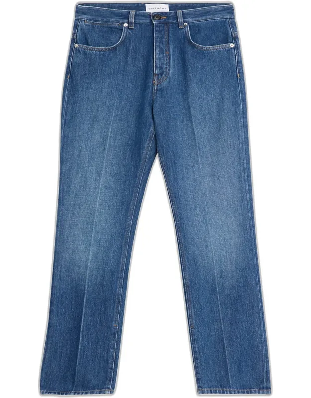 Shadow-wash Slim Straight-leg Jeans