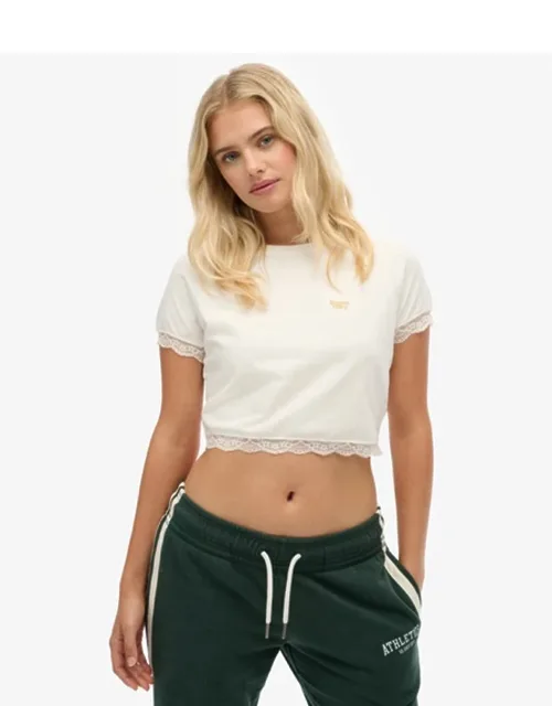 90s Lace Trim T-shirt
