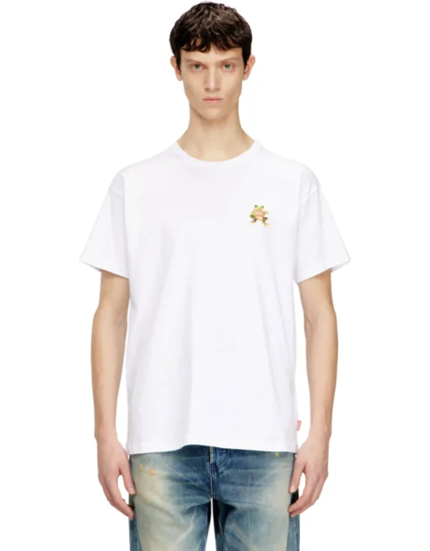 T-shirt With Frog And Logo Print