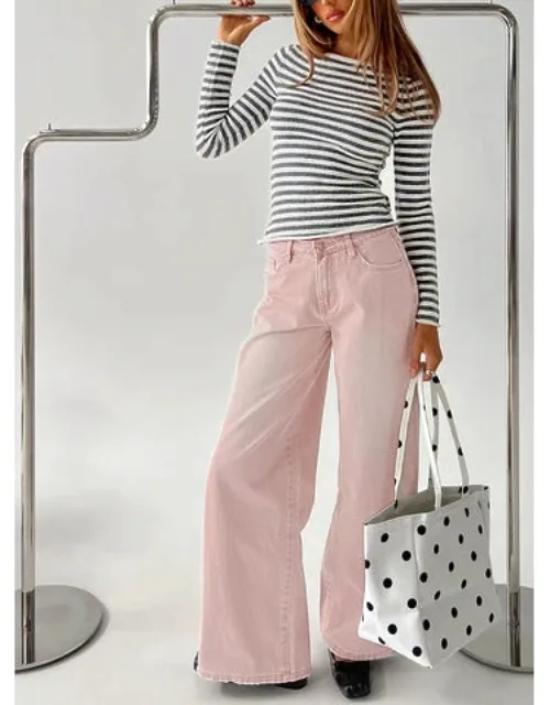 Lucky Dip Mid Rise Straight Leg Jeans