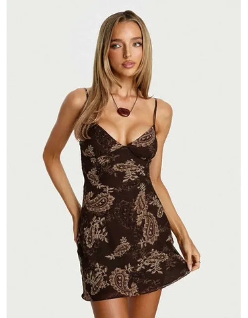 V Neck Mini Dress