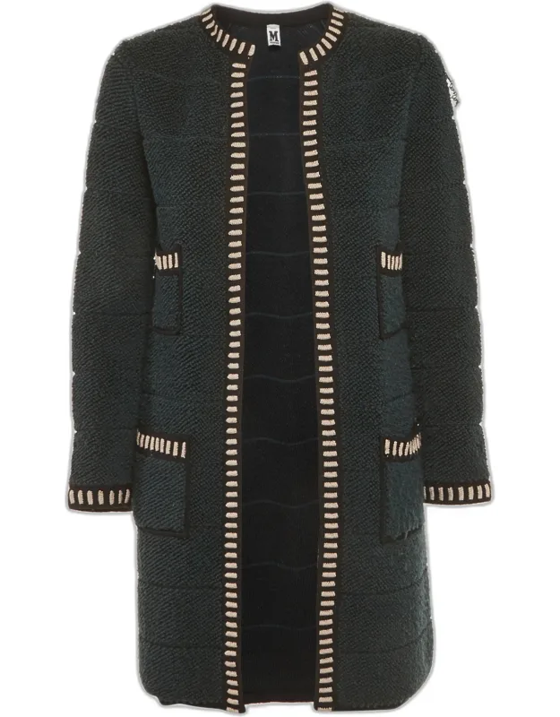 Terry Wool Long Cardigan